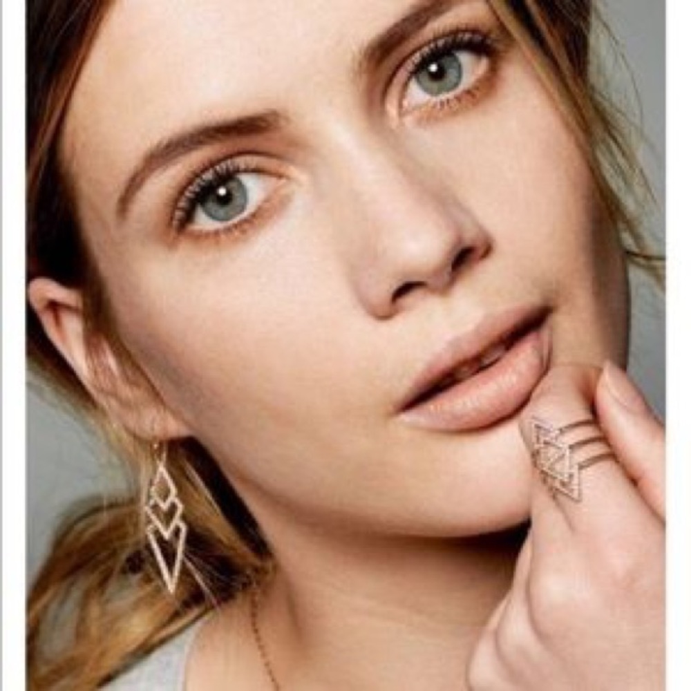 Stell & Dot Pave Spear Earrings